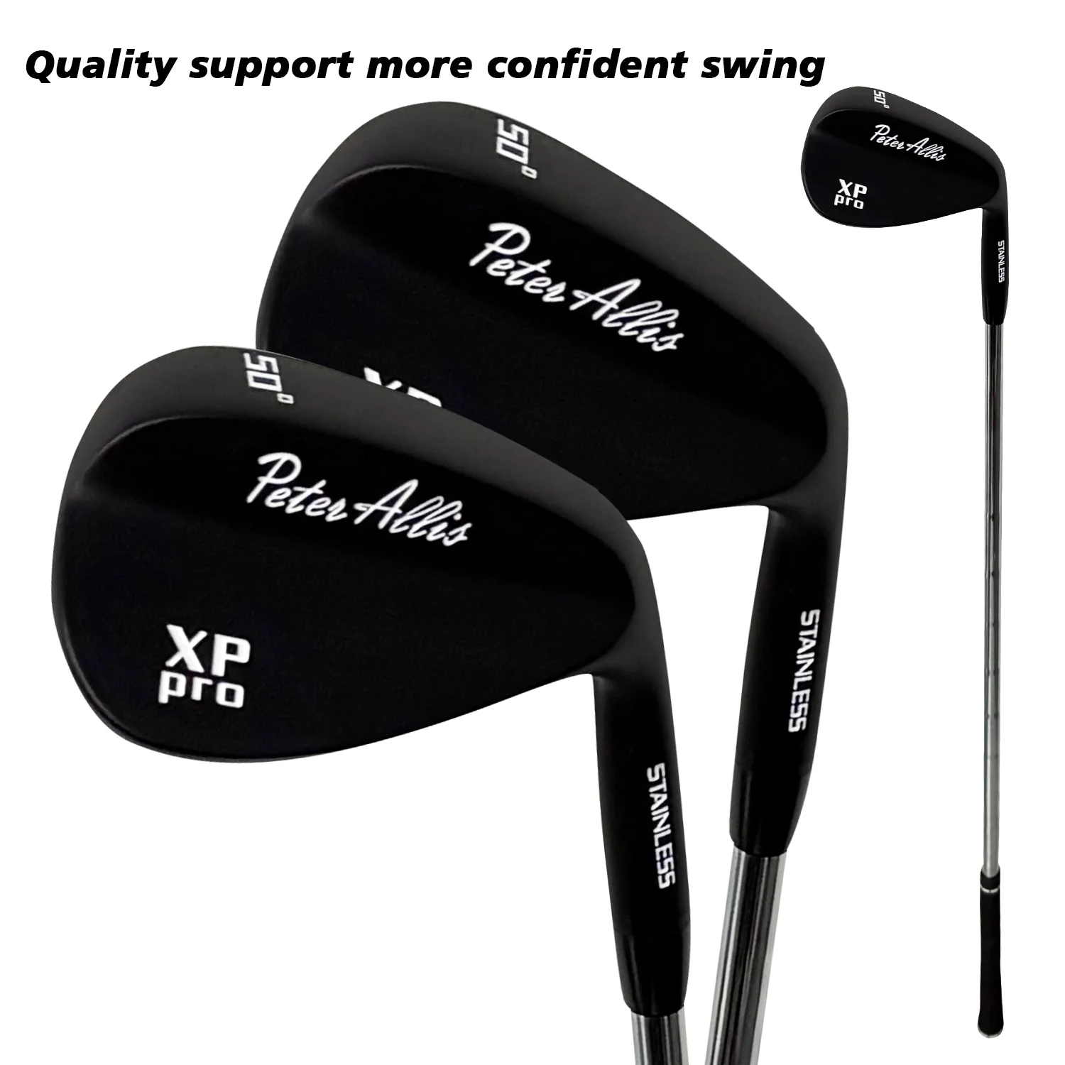 Peter Allis XP Pro Golf Clubs for Men Right Handed Golf Club Sand Pole Stainless Steel Irons Wedges 50-60 Degree Golf Supplies