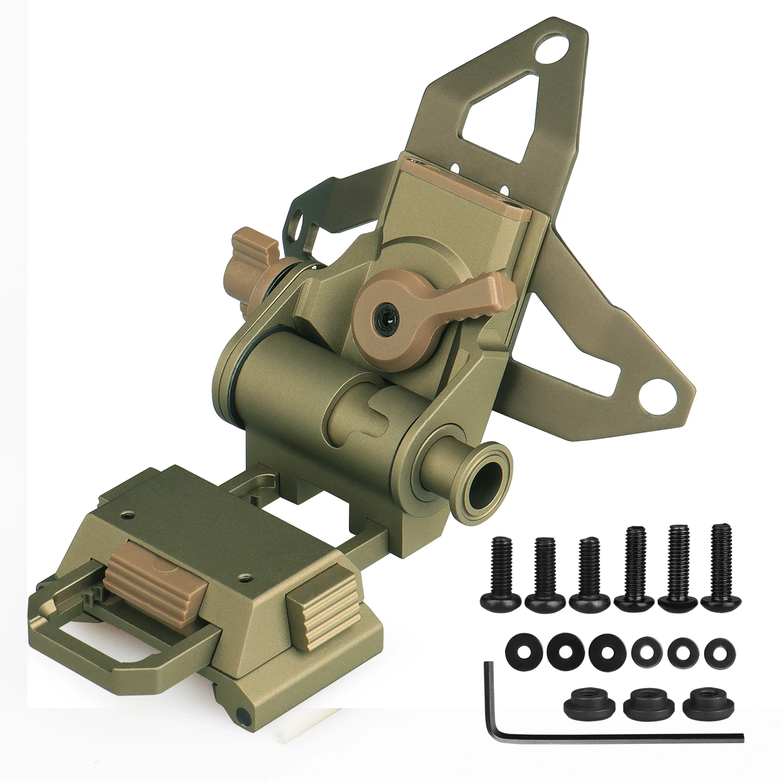 New Hunting L4 G19 Helmet Bracket Vertical Fixed Installation with Ops-Core Permanent VAS Cuttlefish Base for pvs18