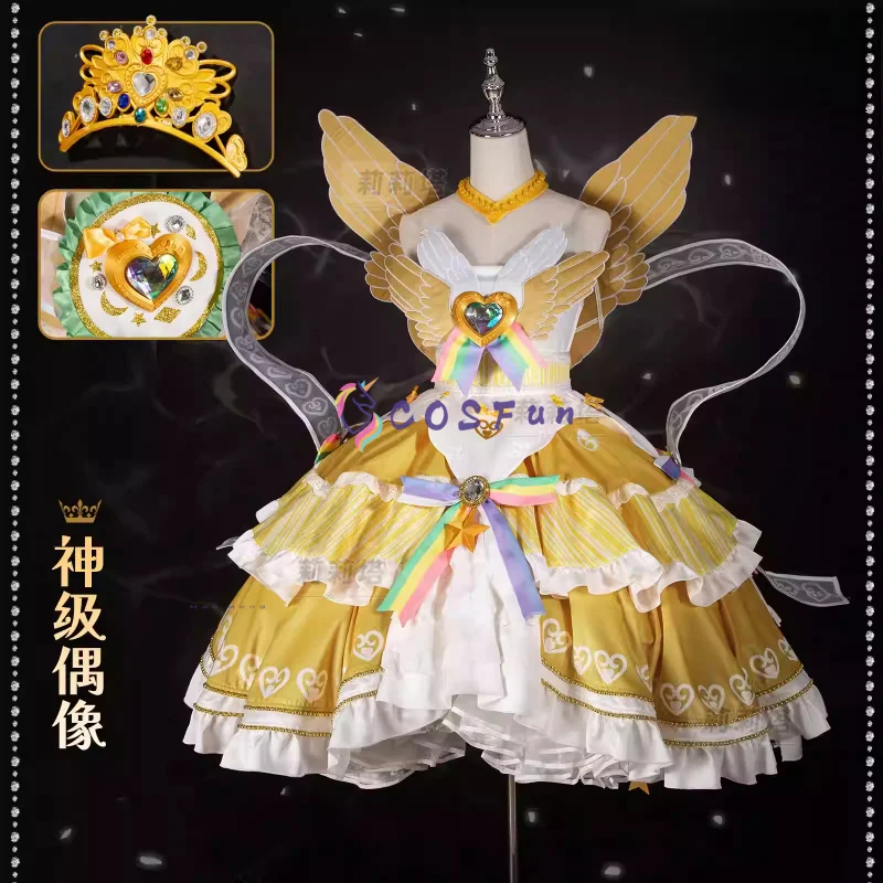

Anime Pripara Manaka Laala Cosplay Costume For Halloween Christmas Carnival Role Play Comic Con Lolita Dress COSFun