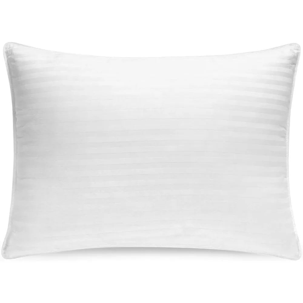 

Down and Feathers Pillows King Size - Premium Soft Pillow Authentic Canadian White Goose Down & Feather, w/ 100% Cotton Cover