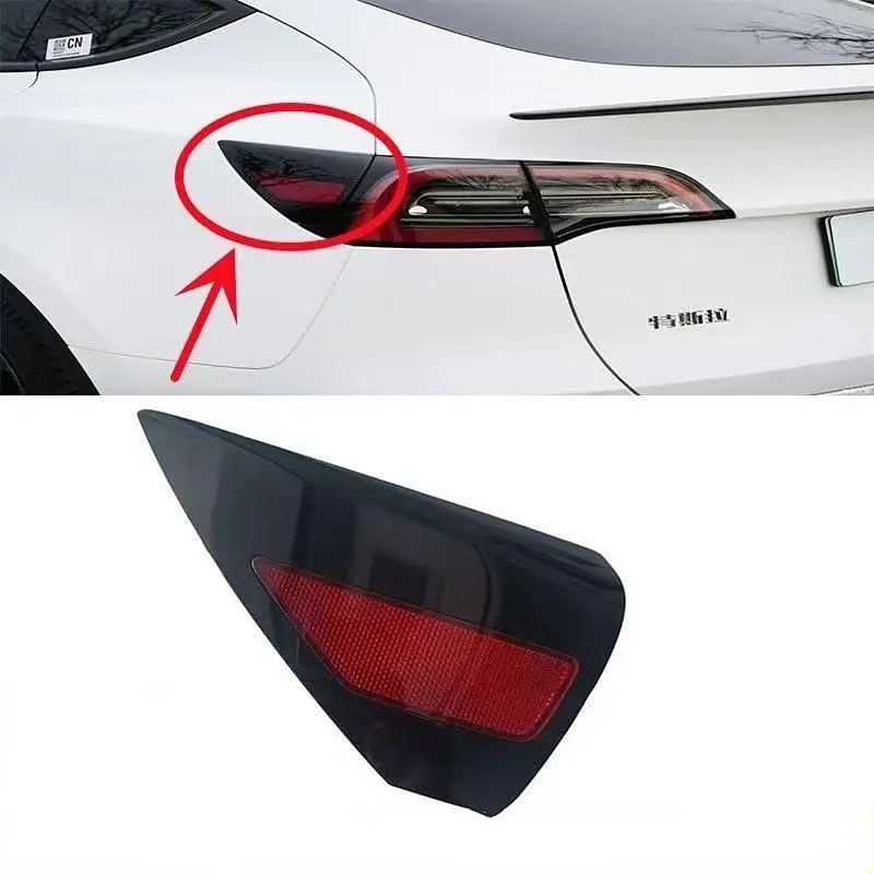 

For Tesla Model 3/Y left charging port cover single rear tail light reflection trim 1518783-00-B