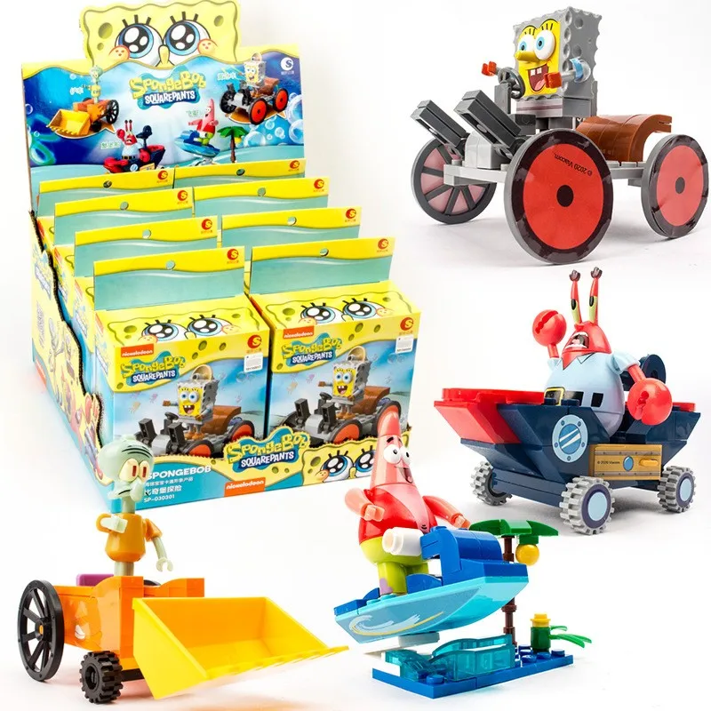 

Губка Боб Квадратные Штаны Приключения Строительные Блоки Слепая Коробка Пирог Звезда Краб Босс Кукла Модель Ручной Работы Детский Подарок На День Рождения Игрушка