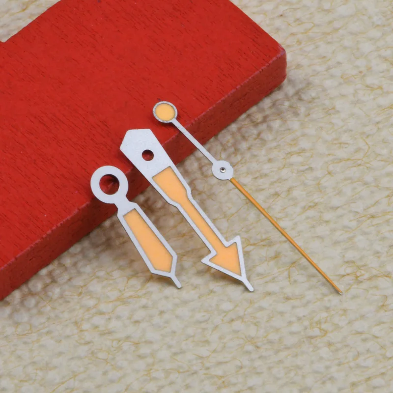NH35A BGW-9/C3/orange luminous Watch Hands 9*12.5*12.5mm for NH35A NH36A Movement Fit SEIKO Watch Accessories High Quality Hands