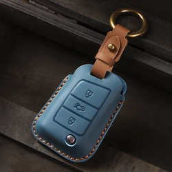 Car Key Case Cover For Volkswagen VW Golf 7 gti mk7 r Touran Skoda Octavia 3 Superb Karoq Kodiaq Seat Leon mk3 Ateca Accessories