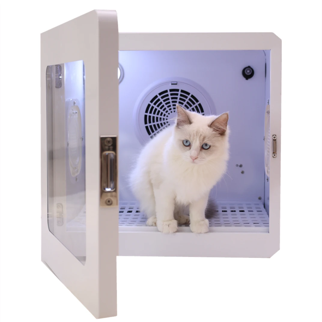 Pet Dry Room Portable Hands-Free Pet Hair Dryer After Bath for Small to Medium Size Pet Dryer Box for cat