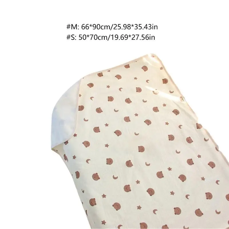 Almofada para troca bebê à prova d'água A5YC Tapete fralda macio e absorvente para recém-nascidos