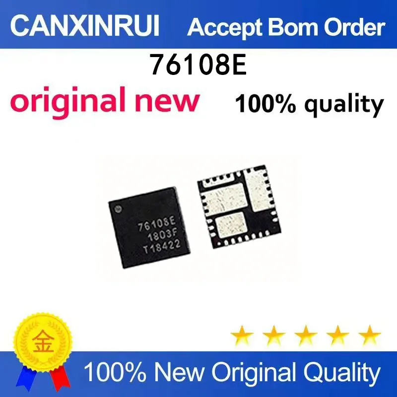 

(5-100 PCS) XR76108ELTR-F silk screen 76108E voltage regulator, brand new QFN30 spot chip IC