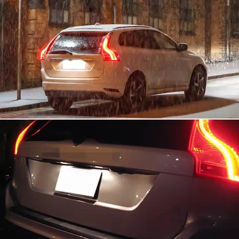 Éclairage de plaque d'immatriculation LED blanc 12V, 1 pièce, pour S40 S60 S80 XC60 XC70 V50 V70 C70