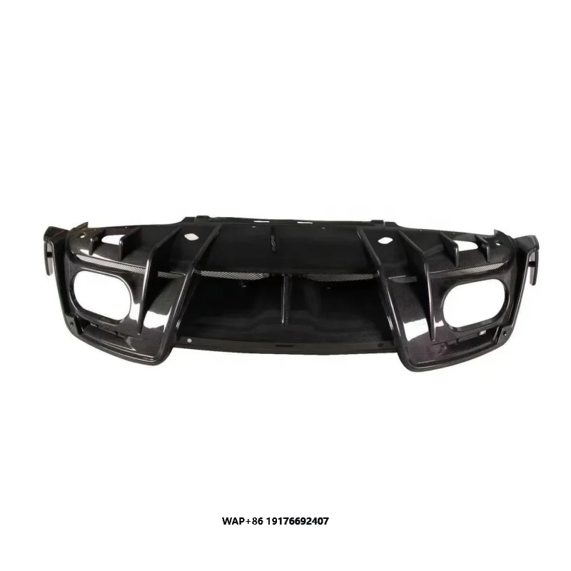 High-quality PK Style Dry Carbon Fiber Rear Diffuser Rear Bumper Lip Rear Lip forFerrari Roma