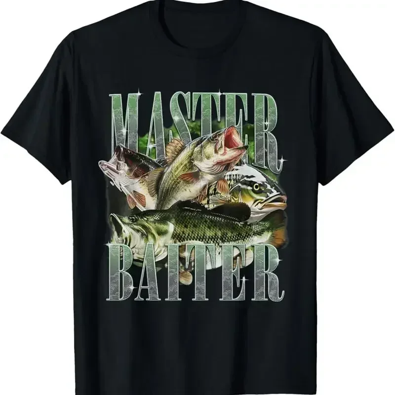 Retro Sunset Fishing Master Baiter Fish Funny Fisherman T-Shirt