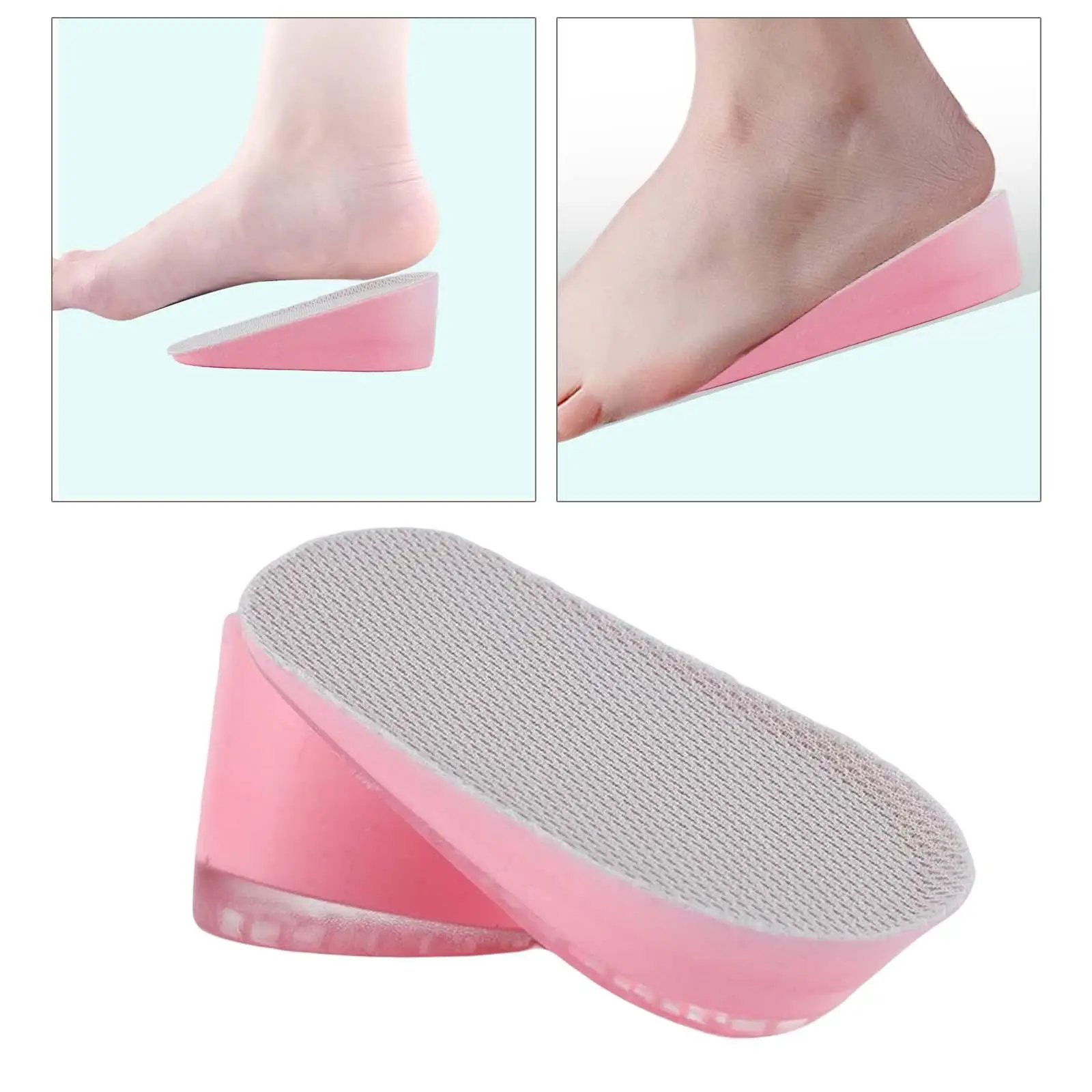 2-6pack 2 Pieces Height Increase Insoles Heel Cushion Pads Men Women