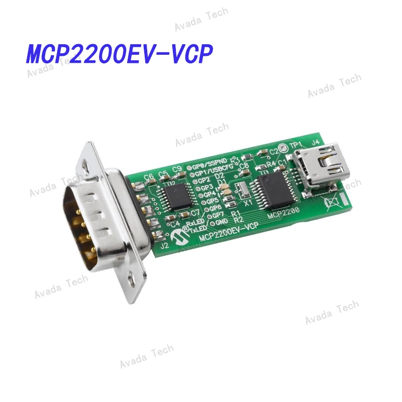 

MCP2200EV-VCP Interface Development Tools MCP2200 USB to RS232 Demo Board