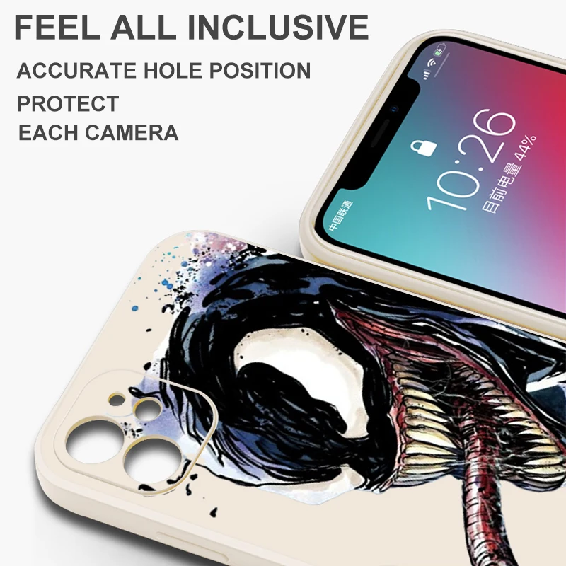 Avengers Marvel Venom Phone Case For VIVO Y91 Y85 Y83 Y79 Y77 Y76S Y75 Y73 Y73S Y72 Y70S Y67 Y66 Y35 Y53 Funda