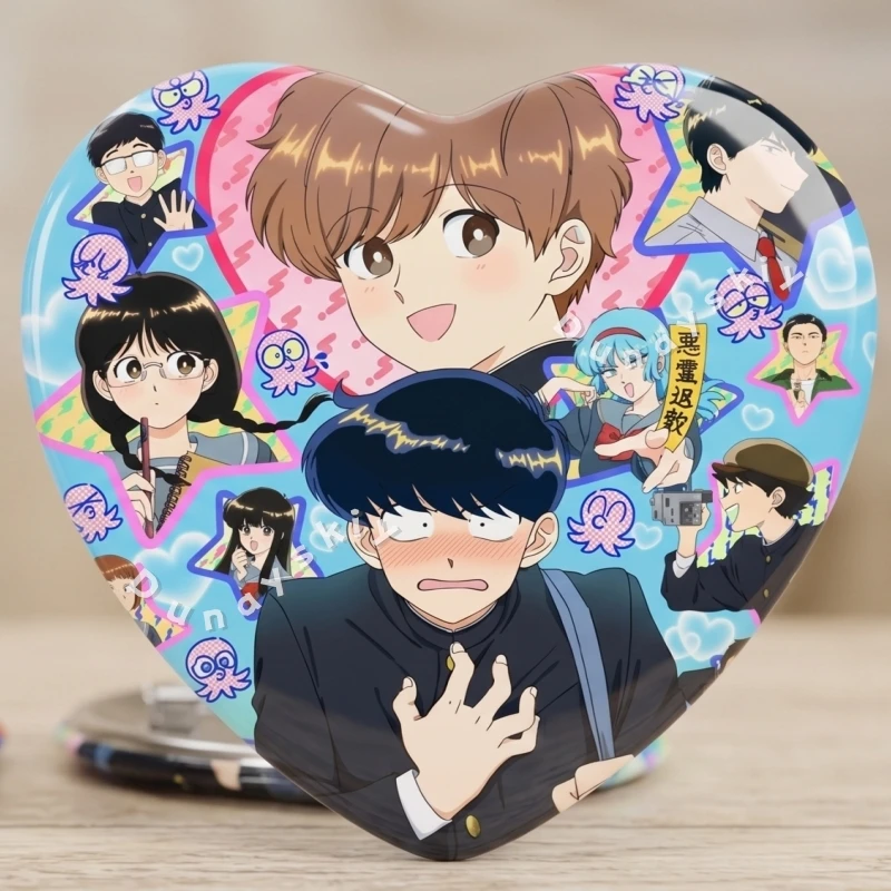 Go For It, Nakamura-kun Nakamura Okuto Hirose Aiki‌ Heart Round Square Badge 50-58mm Couple Brooch Pin Metal Button Set Badge
