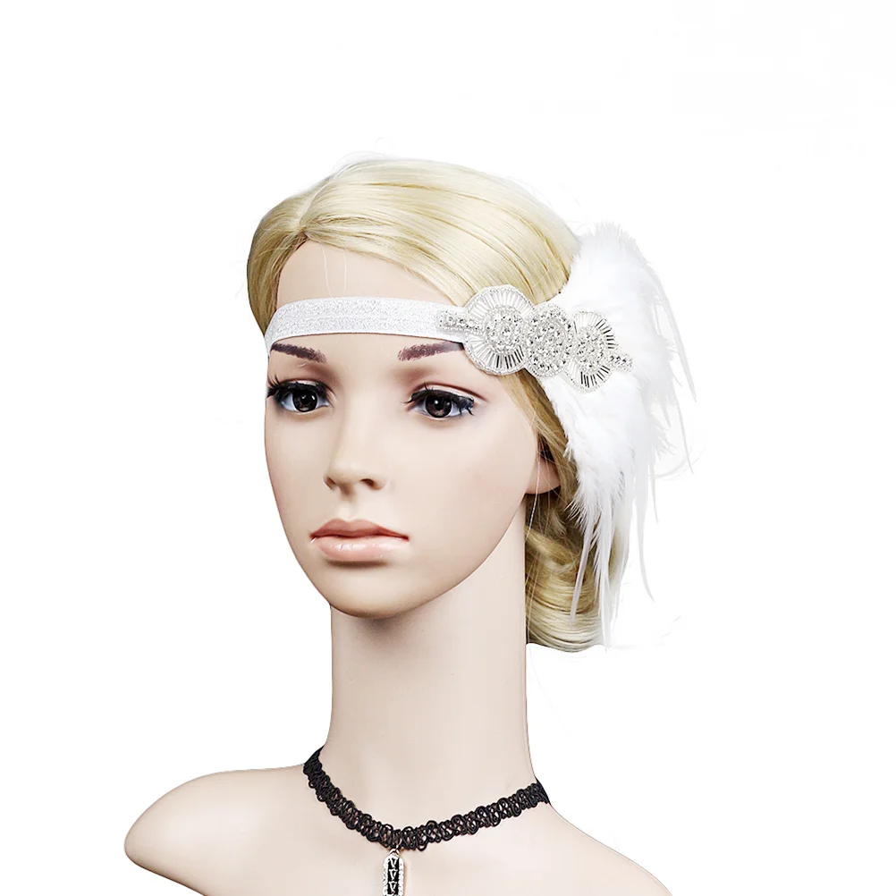 

Hair Band Premium Lightweight Headdress For Party Cosplay Performance Bridal Decorative Photo Prop White