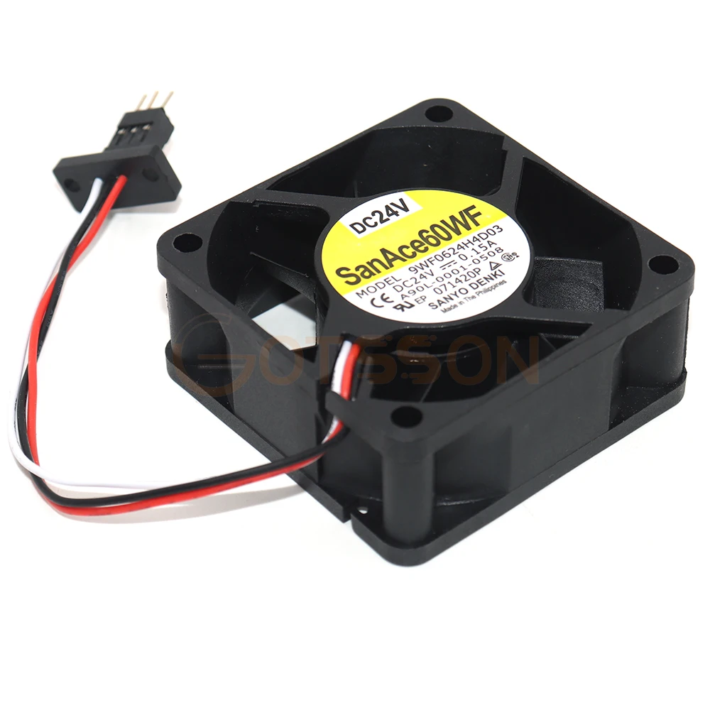 Yeni A90L-0001-0508 9WF0624H4D03 DC 24V 0.15A 6cm 6025 FANUC sistemi fan ile orijinal üç pin fiş