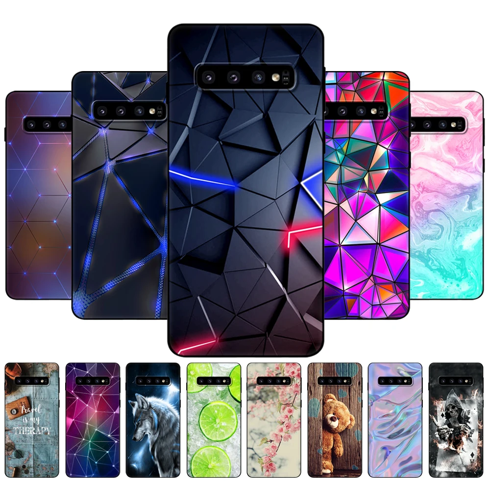 Чехол для Samsung Galaxy S10, чехол для Samsung S10 Plus S10e, чехол для телефона S10 + S10Plus S10 E G975F, зеркальный силиконовый чехол, черный чехол из ТПУ