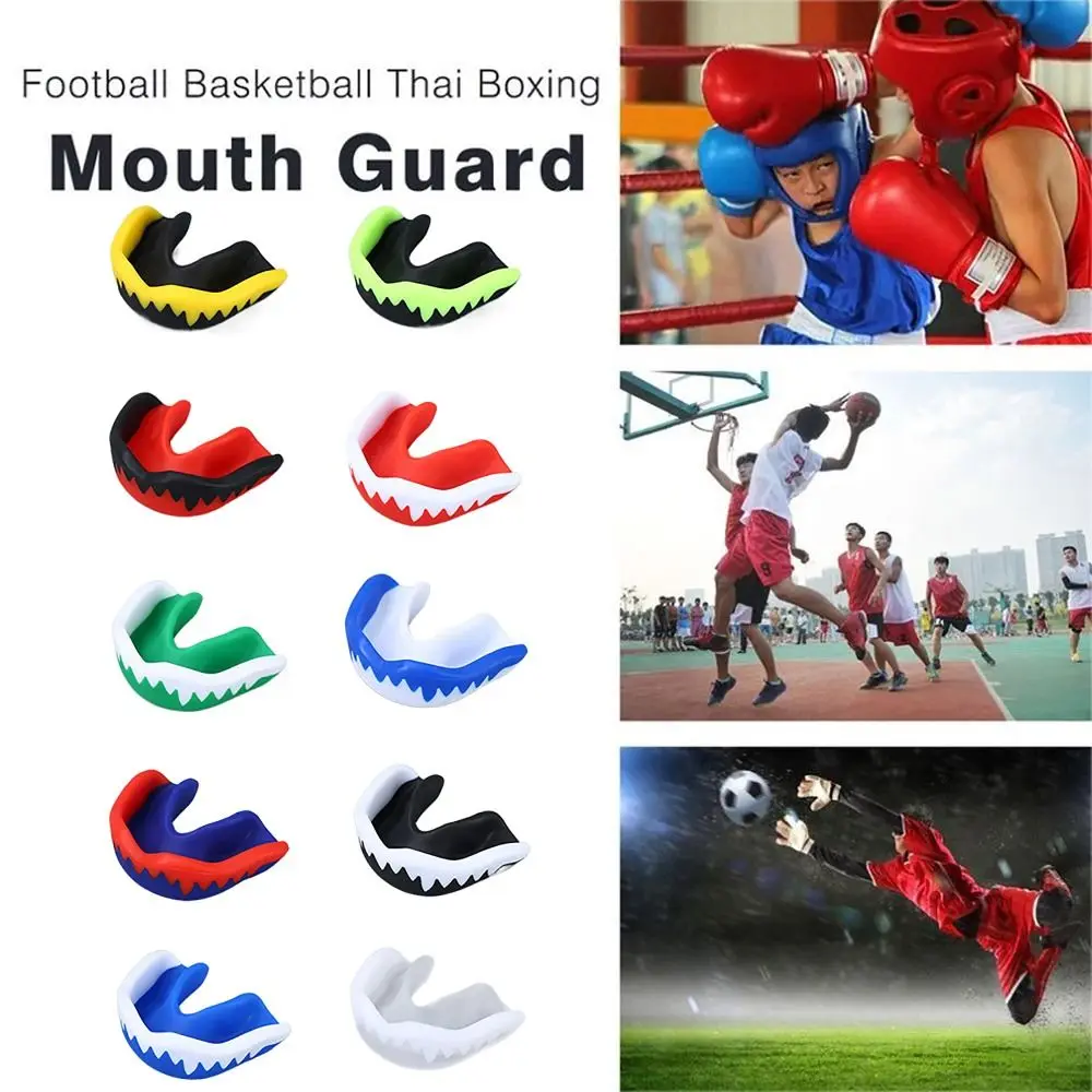 Useful Safety Mouth Guard EVA Color Contrast Teeth Protector Tooth Brace Thai Boxing
