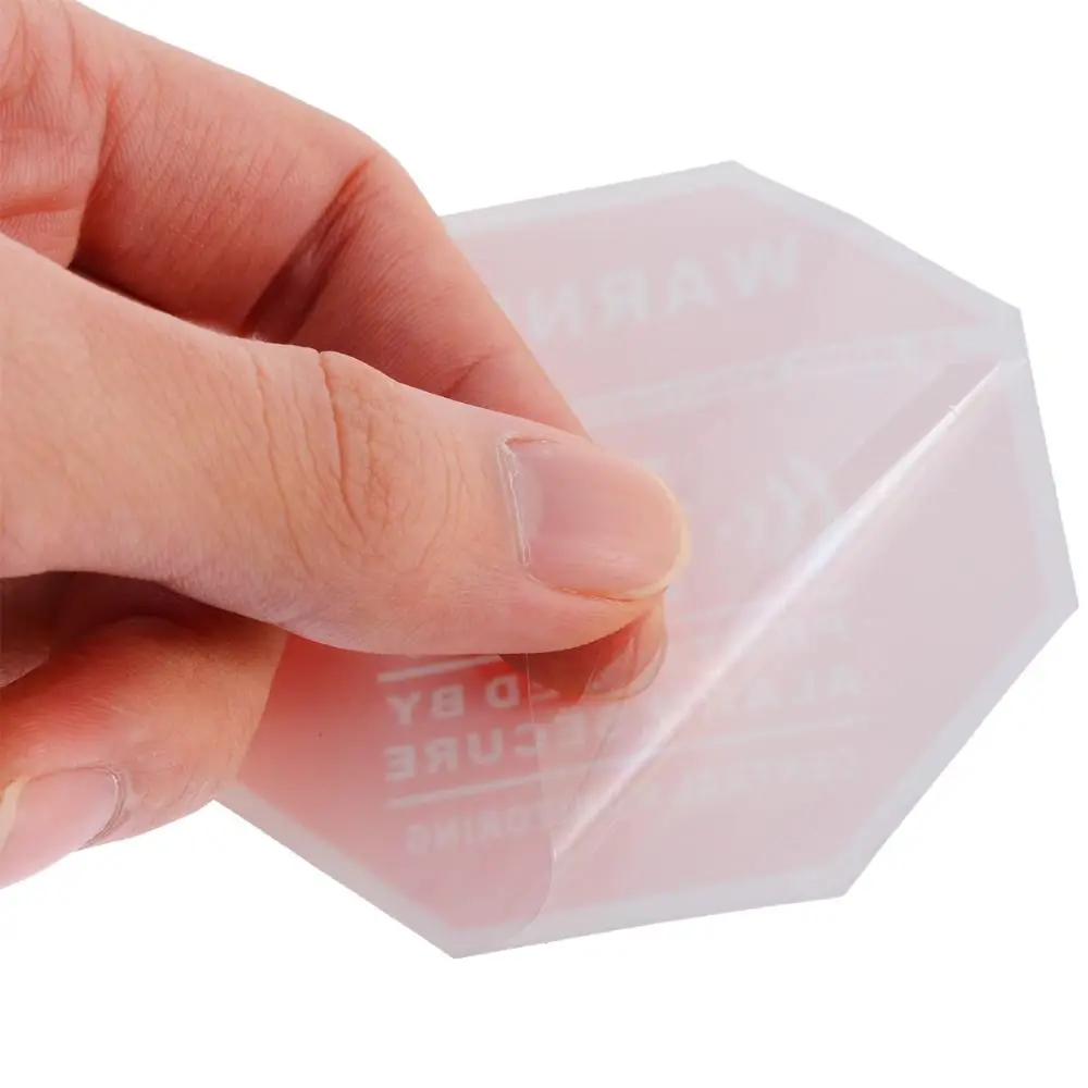 Red Security Alarm Sticker Tool Anti Theft Waterproof Warning Signs Decals Accessories 10cm*10cm Safety System Stickers