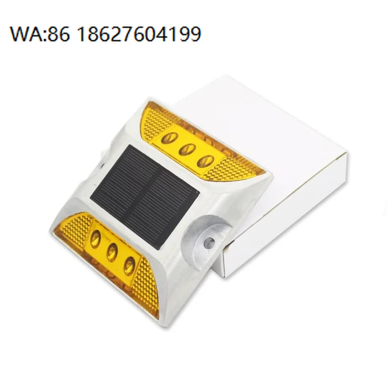 High-intensity Prismatic Reflective Road Stud Steady On/flashing Led Lights Ce Rohs Aluminum Ip68 Waterproof Solar-powered