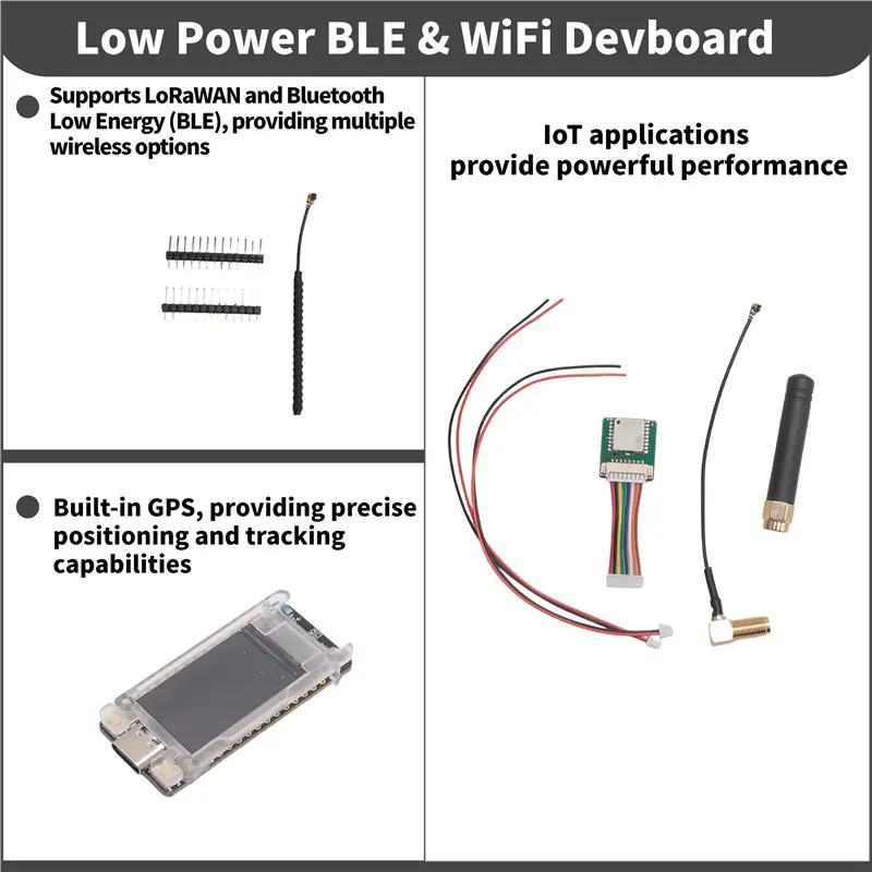 ABKJ-T114 V2 Meshtastic Tracker NRF52840 SX1262 Lorawan Arduino Devboard Low Power TFT Display BLE Wifi B