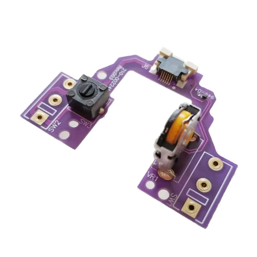 Placa de botón PCB de intercambio en caliente para Logitech G Pro X, placa base sin soldadura de ratón superligero con codificador de ratón dorado