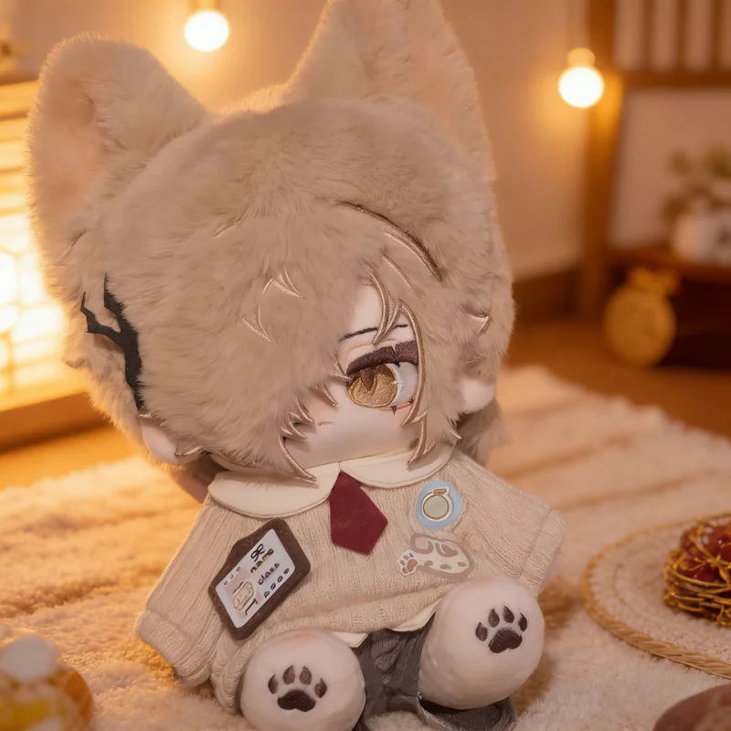 

20cm Game Arknights Tragodia Lucian Anime Figures Plush Cosplay Dress Up Cotton Doll Toys for Childrens Birthday Festival Gifts