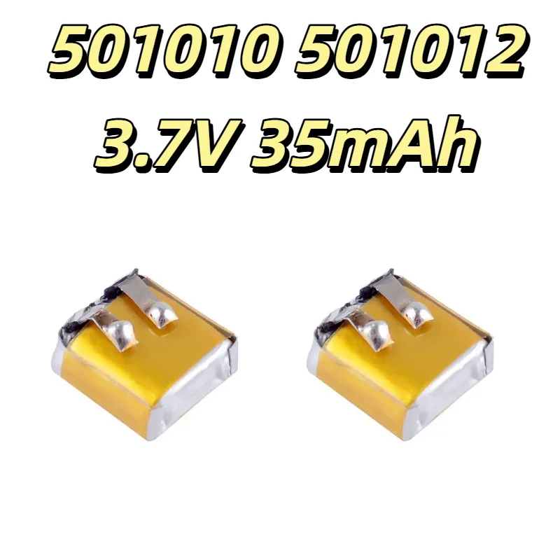 

10-50pcs 3.7V 35mAh 501010 501012 Lipo Battery for Bluetooth Headset Earbud Mini LED Light Beauty Device Lithium Polymer Cell