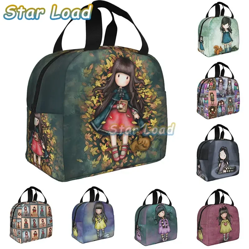 Santoro Gorjuss Doll borsa termica per il pranzo per le donne Cartoon Girl Portable Cooler Thermal Food Lunch Box Work School Travel