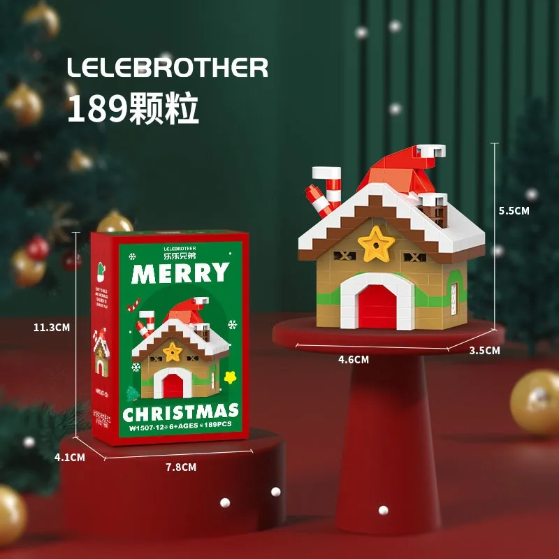 Christmas Building Blocks Mini Santa Claus Model