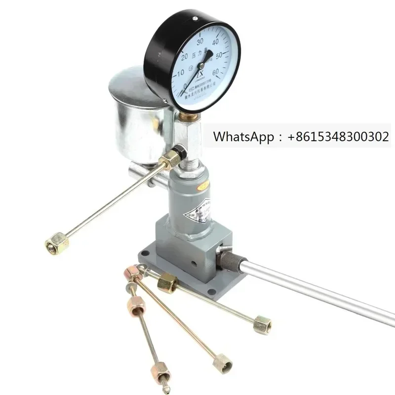 

Fuel injector hand pressure calibrator for automotive tractor engine fuel injector calibrator