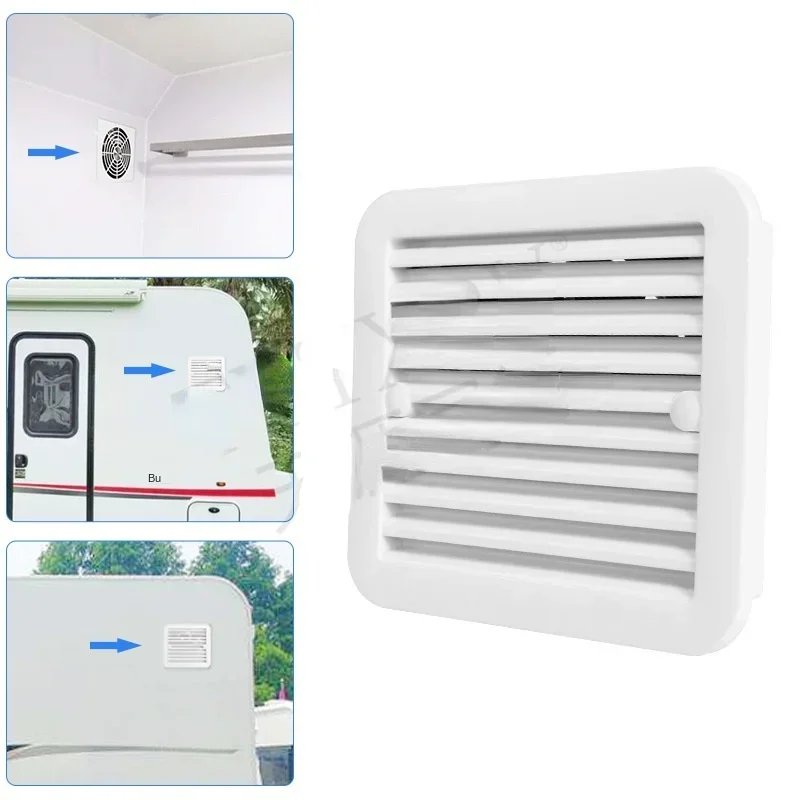 RV refitting accessories fan side exhaust fan white side radiator side vent exhaust fan 12V strong wind.