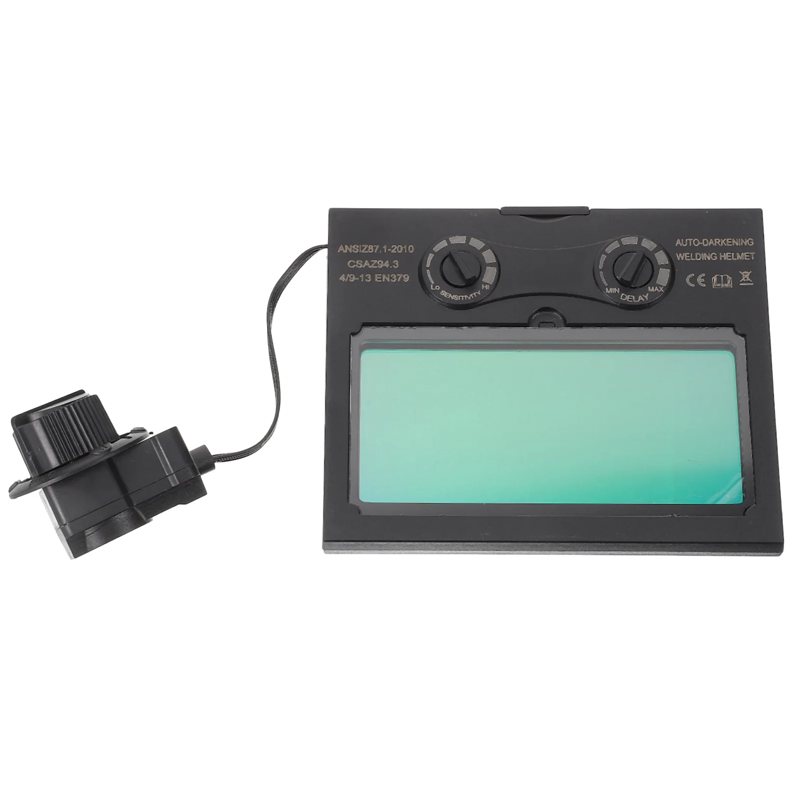 

Solar Powered Auto Darkening Lens 110x90 Adjustable LCD Welding Accessory for MIG TIG Arc Supplies