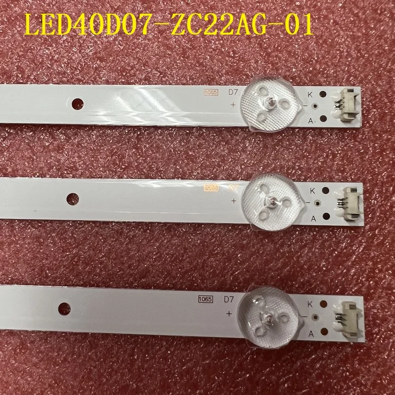 Imagem -02 - Tira de Retroiluminação Led para Toshiba 7led Le40al88g31c Led40d07-zc22ag01 30340007201 Le40u5000tf Le40a6r9