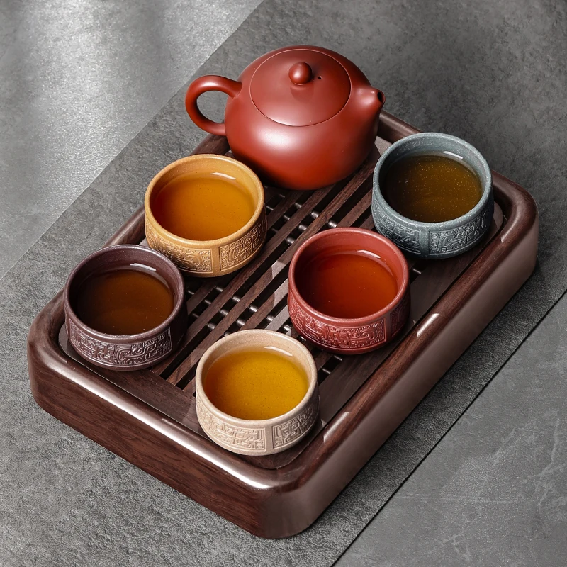 

Serving Luxury Tea Tray Accessories Decorative Office Valet Drainage Chinese Living Room Tea Tray Rectangle Bandejas Teaware