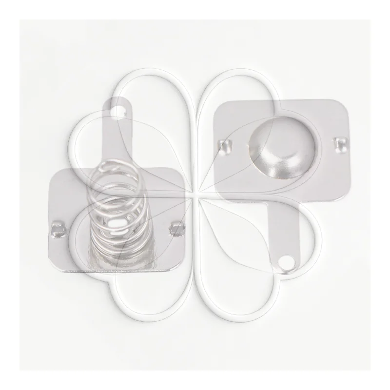 20PCS 18650 Battery Sheet Nickel Plated Spring Contacts Bipolar Positive Negative Tabs for Handheld Electronic Devices