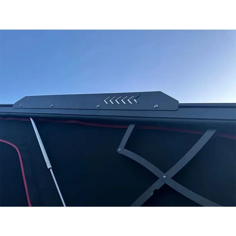 High Quality 4 Person 4 Season Aluminum Alloy Hard Shell Roof Top Tent Easy Installation Black