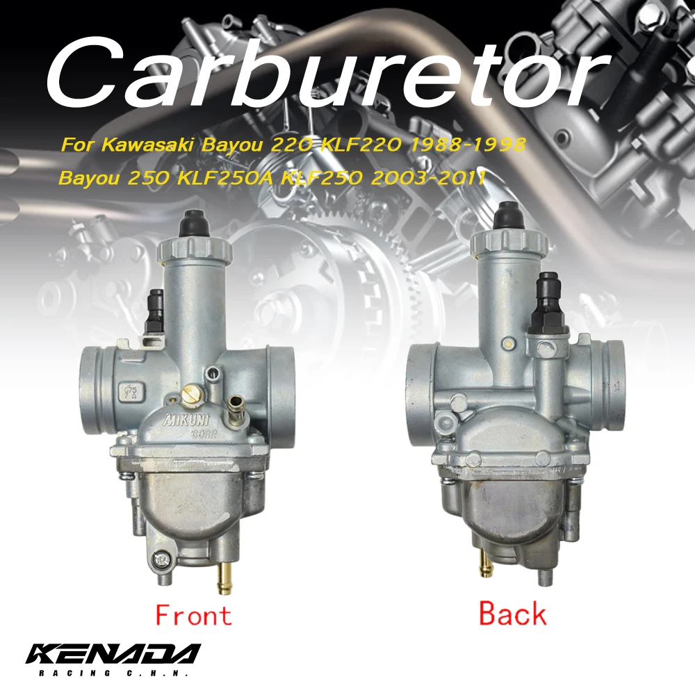 

For Kawasaki Bayou 220 KLF220 1988-1998, Bayou 250 KLF250A KLF250 2003-2011 Motorcycle Carburetor