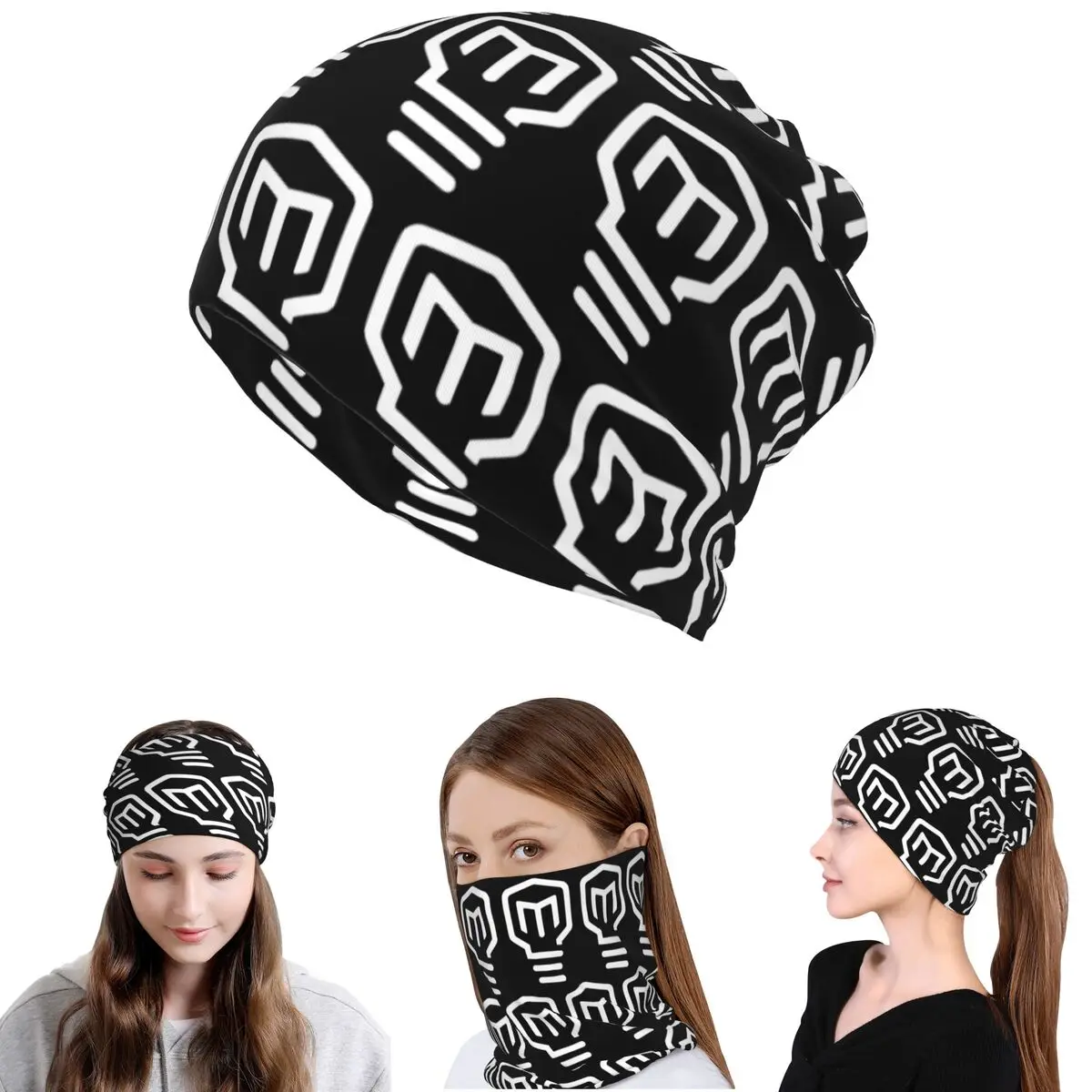 Mark Rober HD Logo Bandana Halstuch Wickelschal Warme Gesichtsmaske Mütze Unisex Erwachsene Waschbar