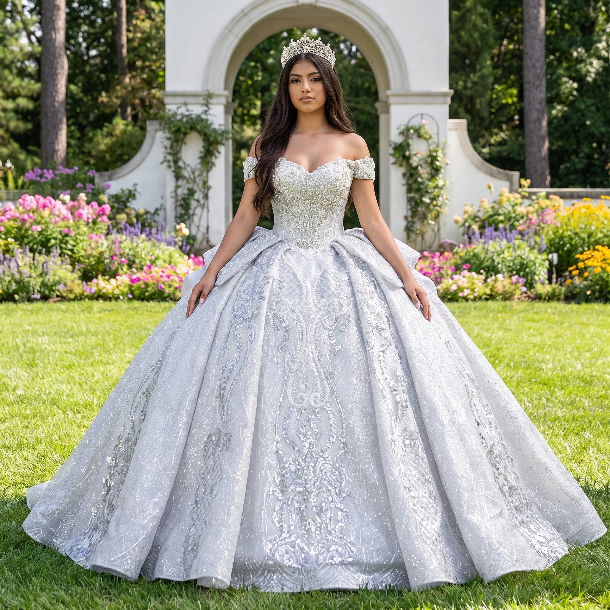 Exquisite Wedding Dress With Lace Ball Gown Short Sleeve Scoop Customized Ruffles Court Train Back Lace Up Vestido De Novia