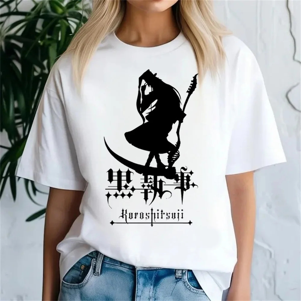 Black Butler shirt teen 80s hip hop Trendy Punk Digital women t-shirt Pop Culture Y2k Classic women