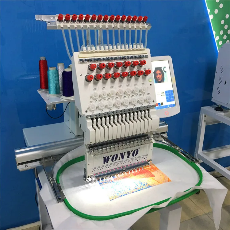 New for Home Use Free Custom Color Logo Big Working Area Single Head Automatic Computerized Embroidery Machine for Cap T-Shirt