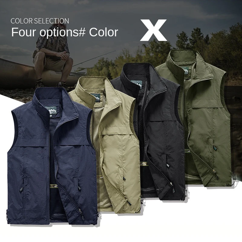 

Outdoor Fishing Wear Photography Tactical Hunting Clothes For Men Sleeveless Quick Dry Mountaineering Waterproof American Vest