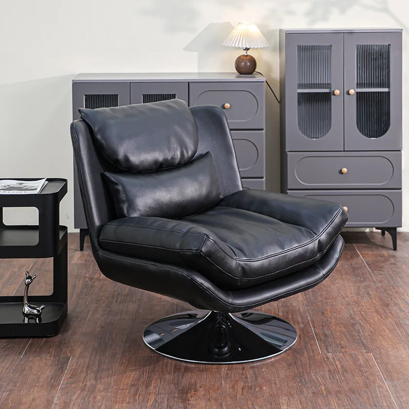 Rotating sleepable reclining single sofa lazy sofa household small apartment leisure balcony recliner simple swivel chair