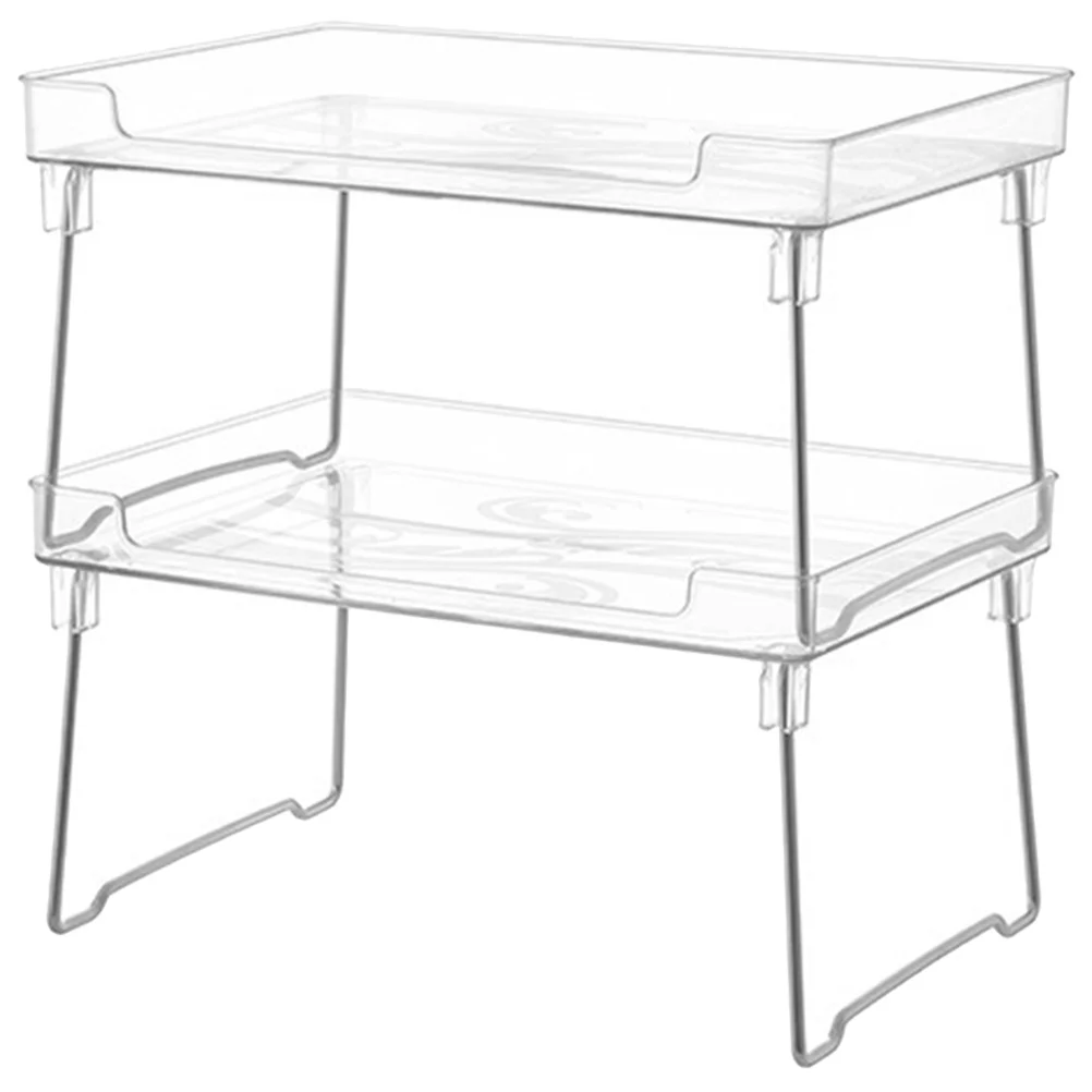 

2Pcs Spice Rack Organizer Foldable Sturdy Storage Rack for Kitchen Bathroom Countertop Seasoning Bottles Cabinet