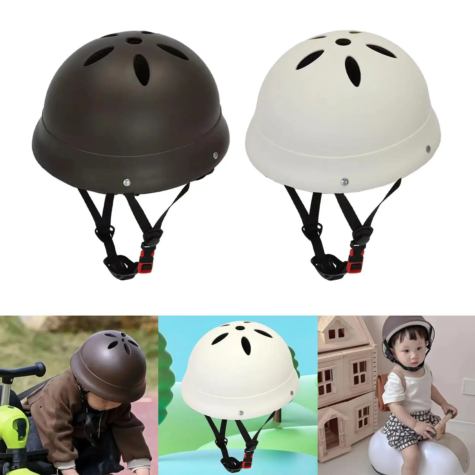 Helm sepeda anak, topi pelindung sepeda dapat disesuaikan rongga keluar