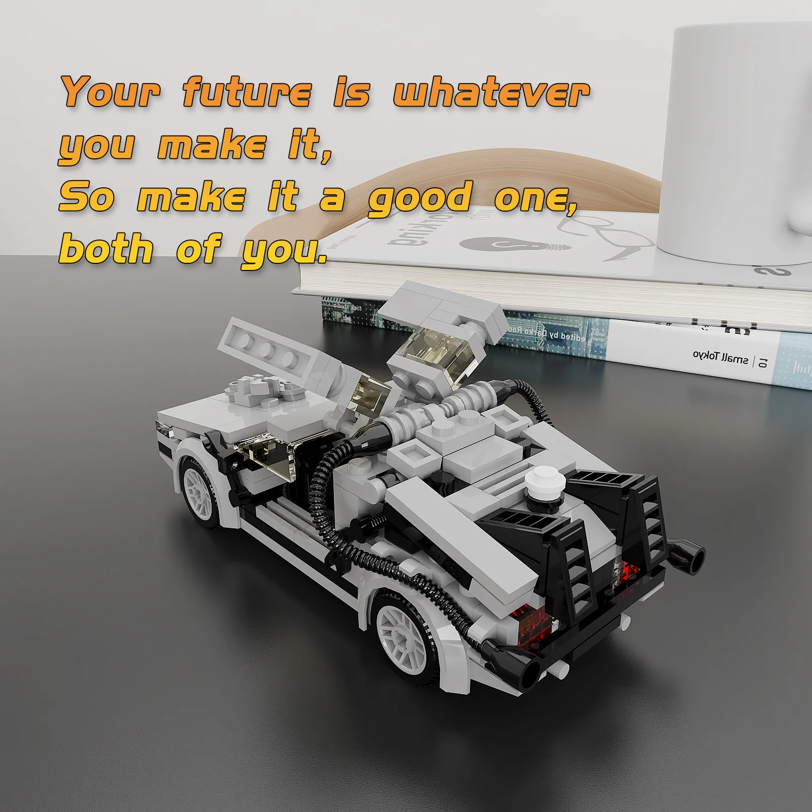 Bricklink 21103 Movie Back To The Future Deloreans DMC-12 Time Machine Speed Champions Car Sets 10300 Building Blocks Toys Gift