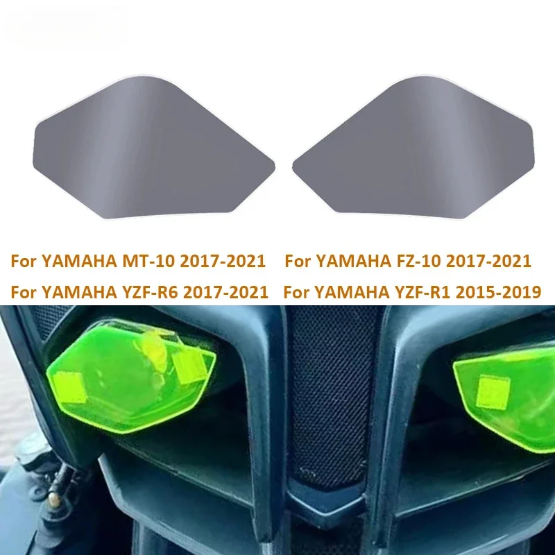 MT10 FZ10 Motorcycle Headlight protector cover screen lens For YAMAHA MT-10 FZ-10 MT FZ 10 YZF-R1 YZF-R6 YZF R1 R6 2017-2021