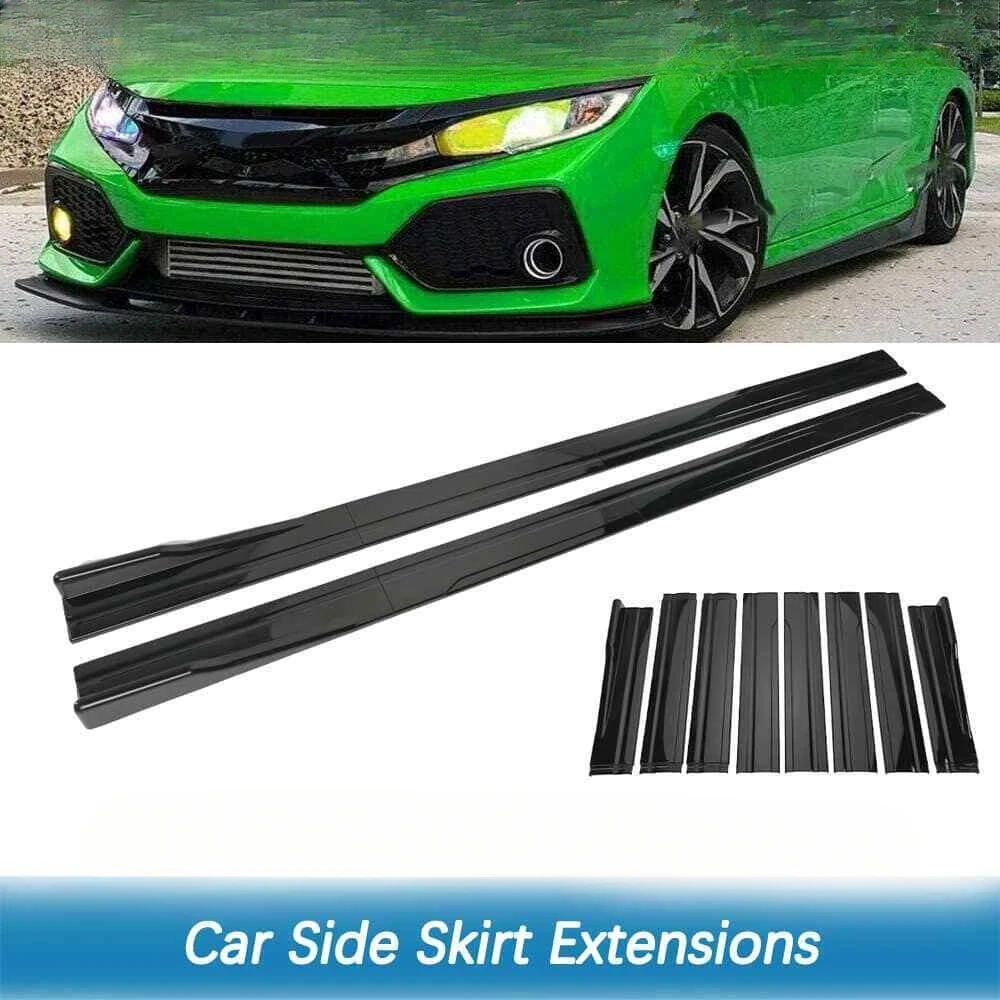 

Gloss Black Car Side Skirt Splitter Lip For Honda Civic SI EX LX Coupe Sedan USA United States