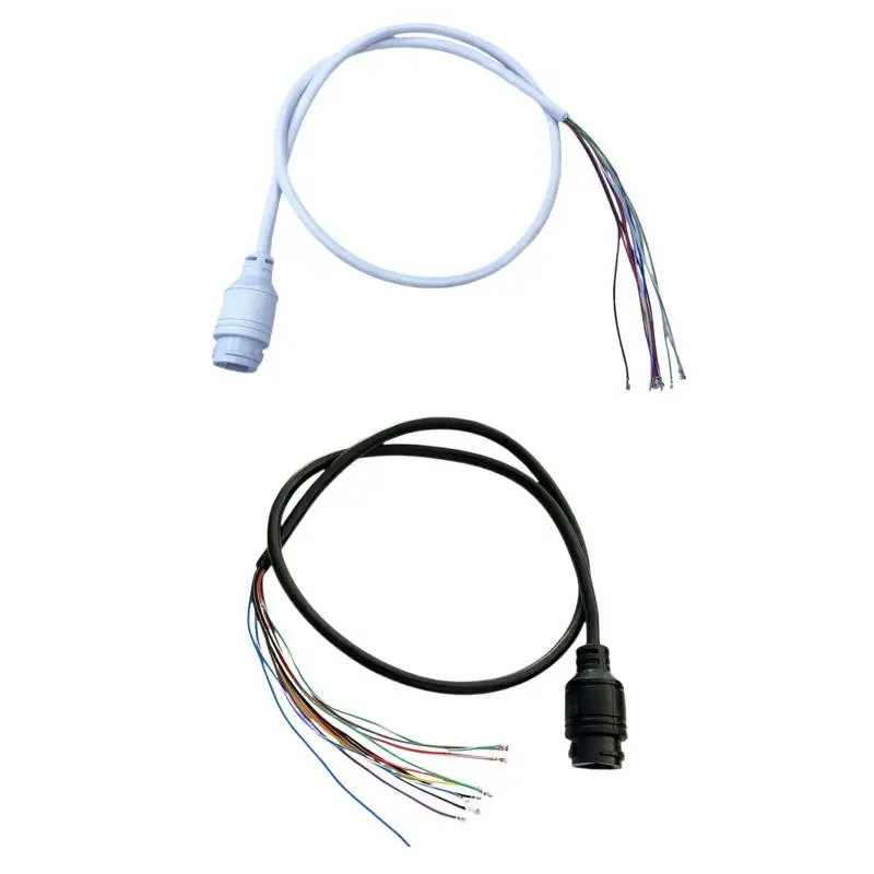 11-core CCTV POE IP Network Camera PCB Module Video Power Cable RJ45 Female Connector With Terminlas 70CM